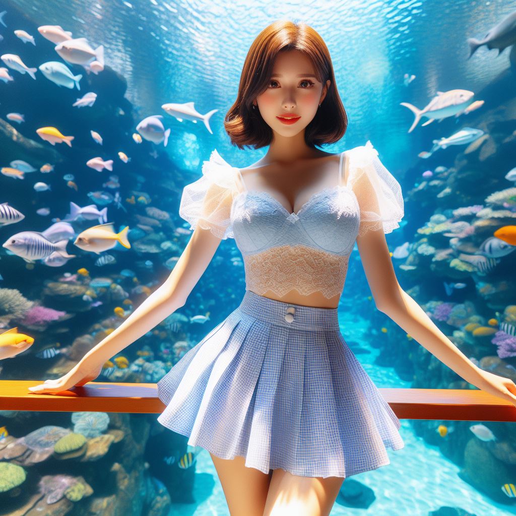 帶著妹子一起去水族館