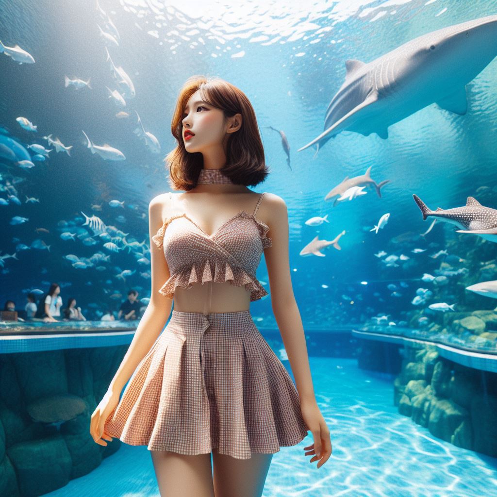 帶著妹子一起去水族館
