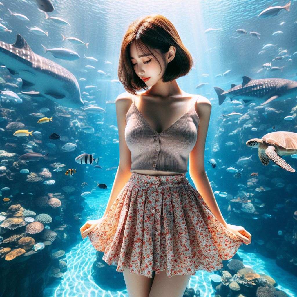 帶著妹子一起去水族館