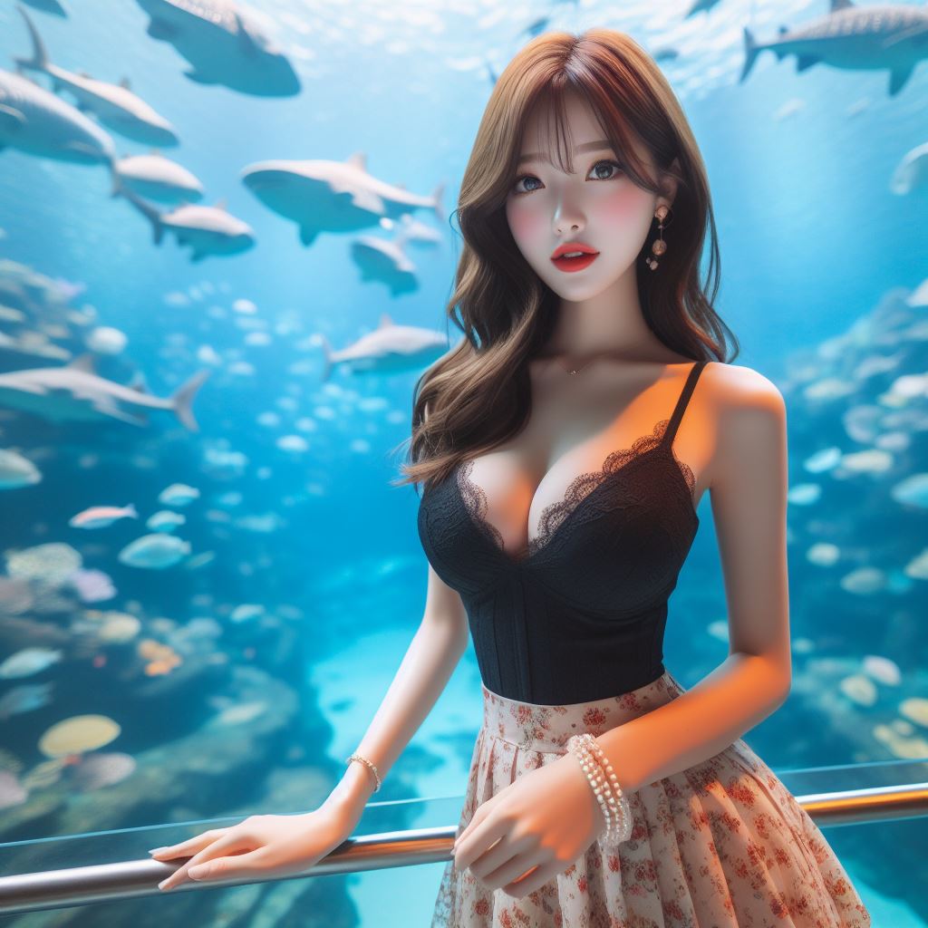 帶著妹子一起去水族館