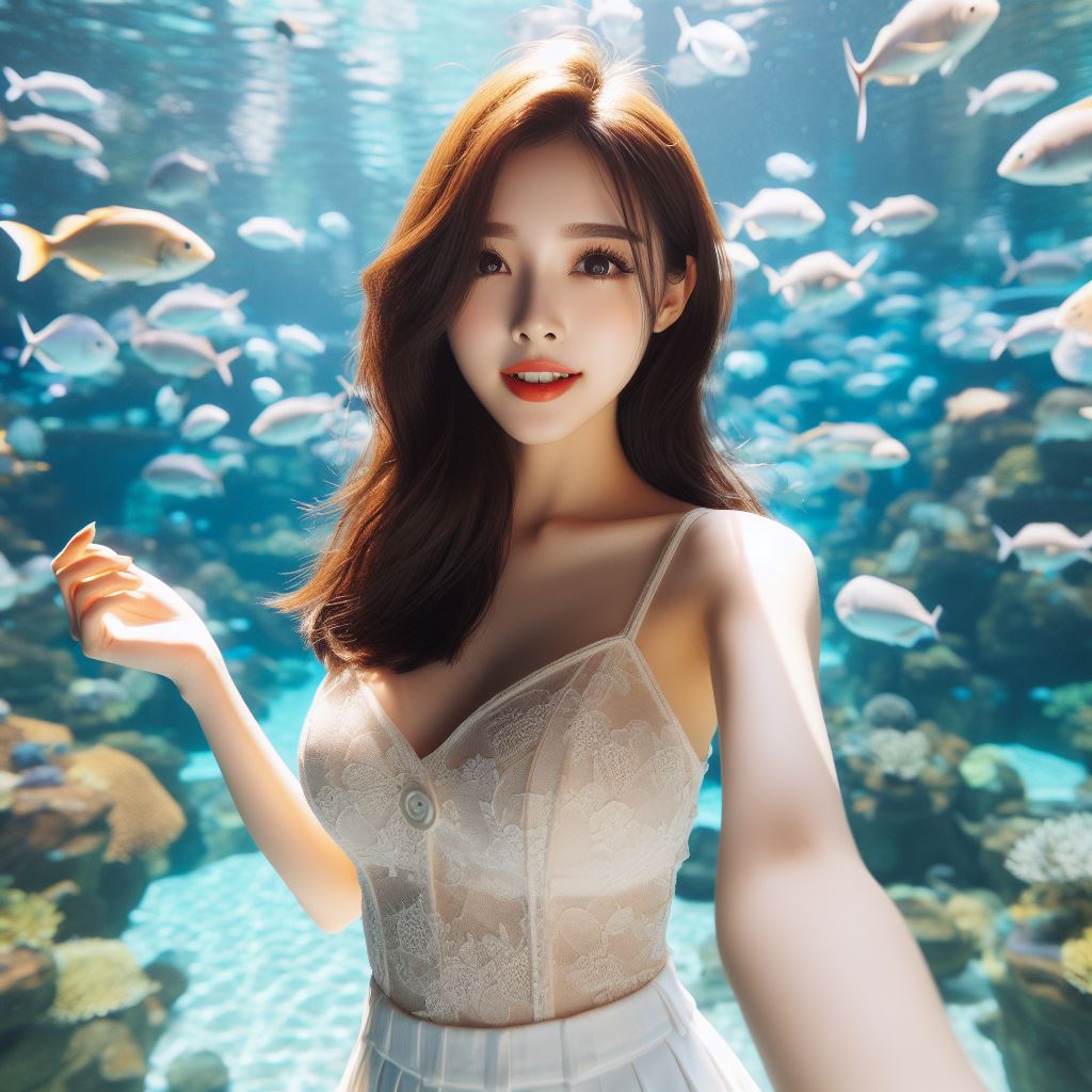 帶著妹子一起去水族館