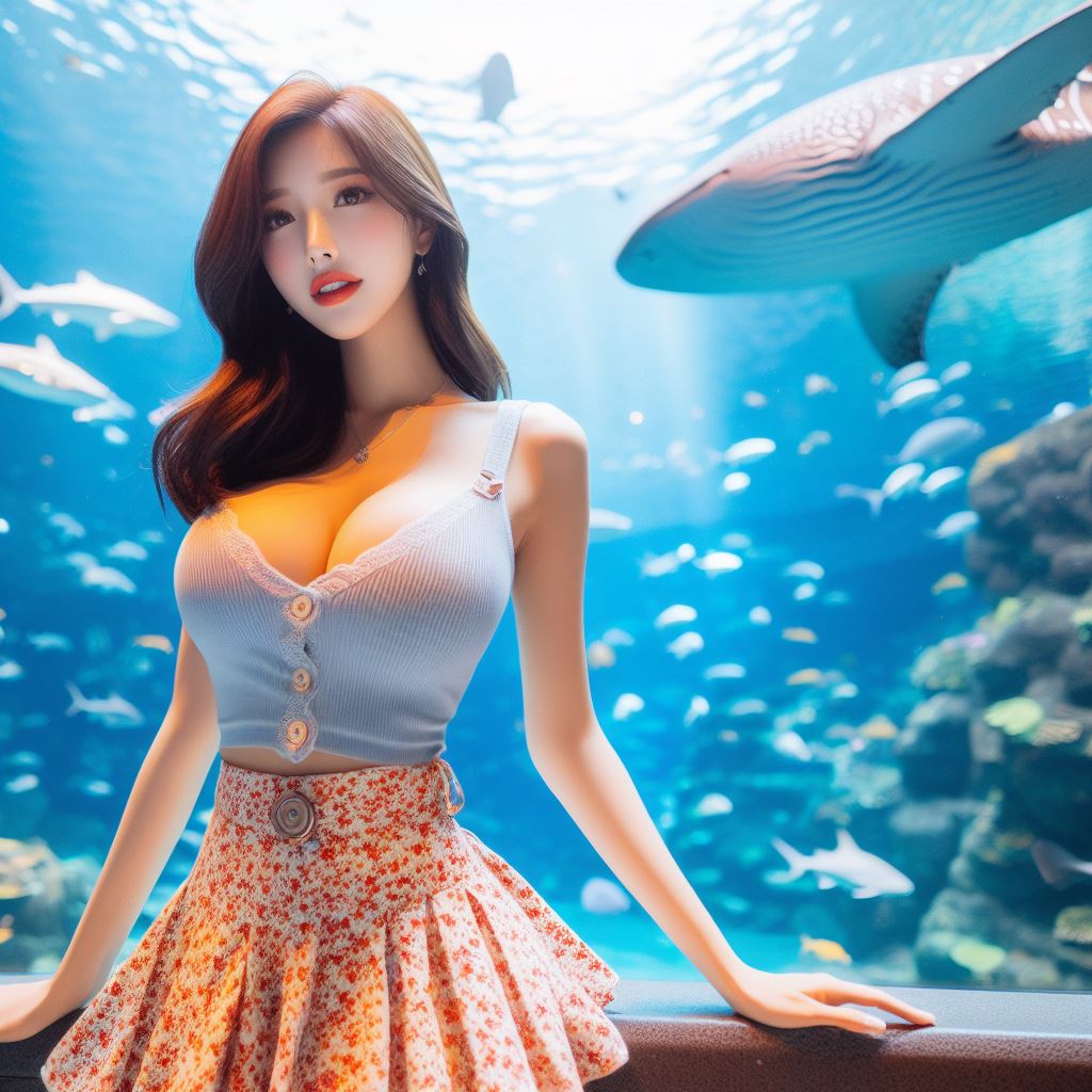 帶著妹子一起去水族館