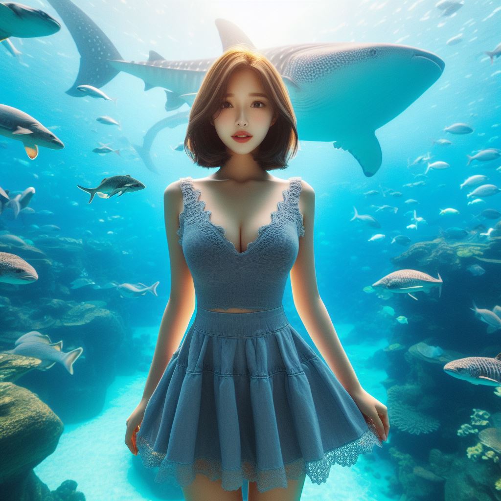 帶著妹子一起去水族館