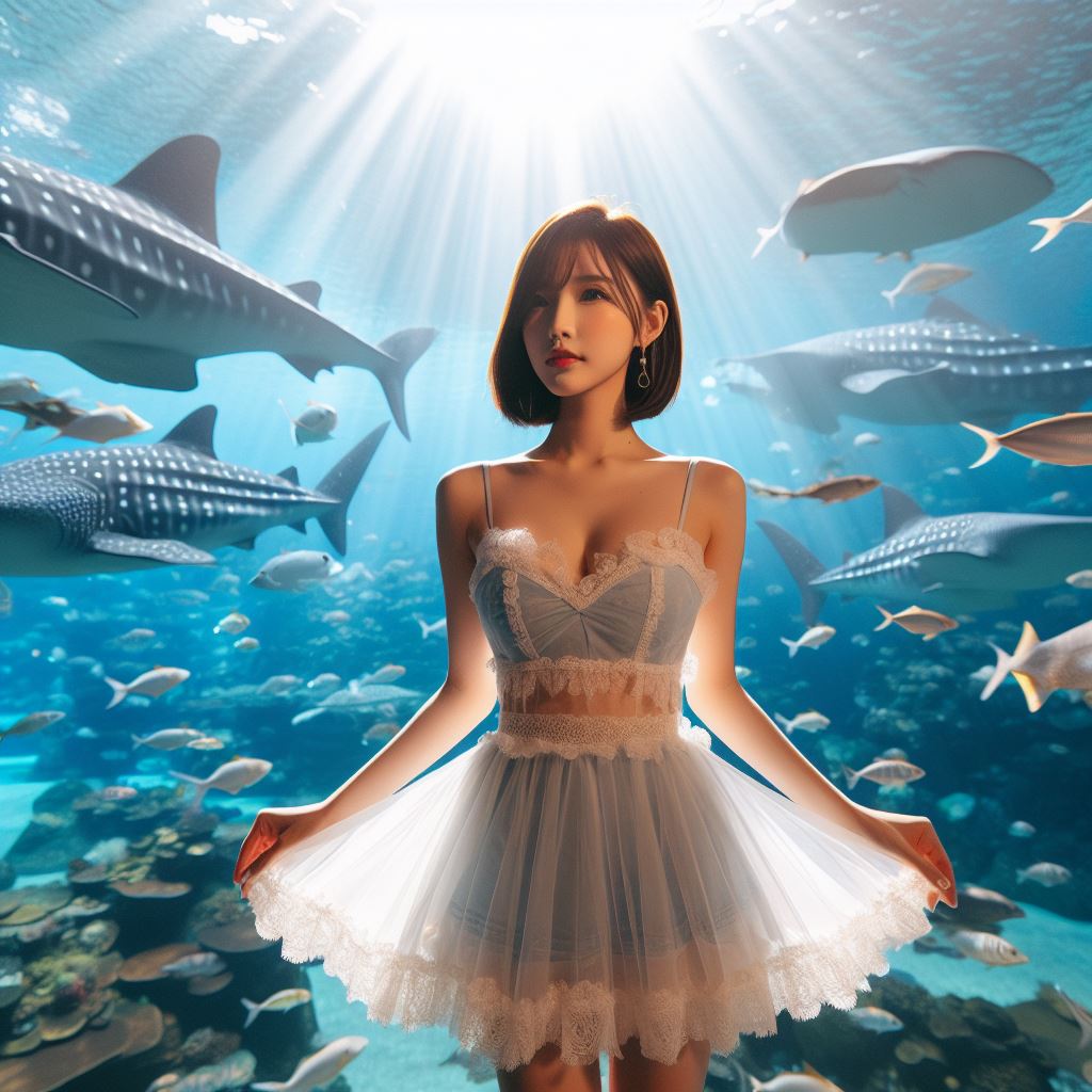 帶著妹子一起去水族館