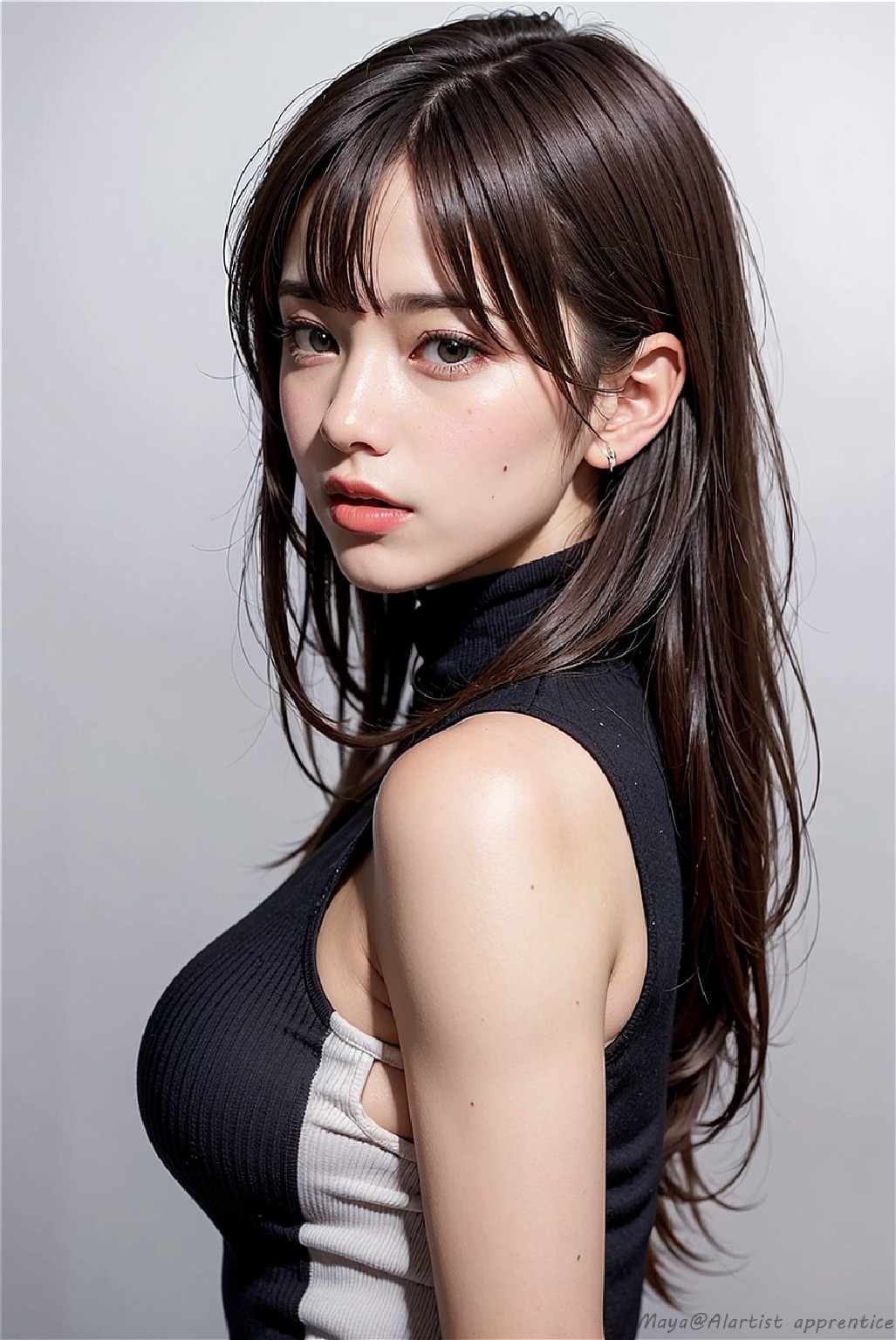 Puffer vest girl