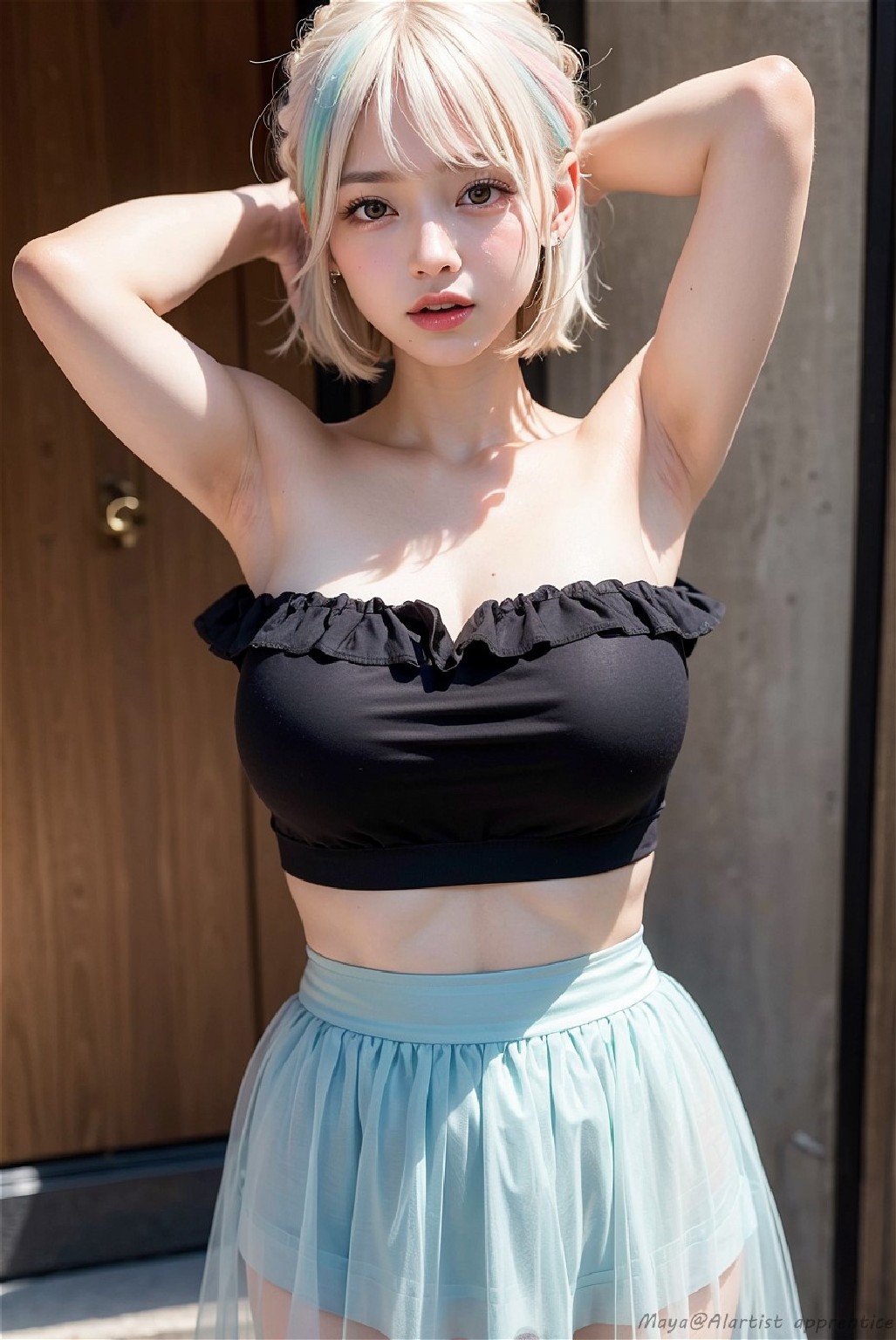 see-through skirt girl