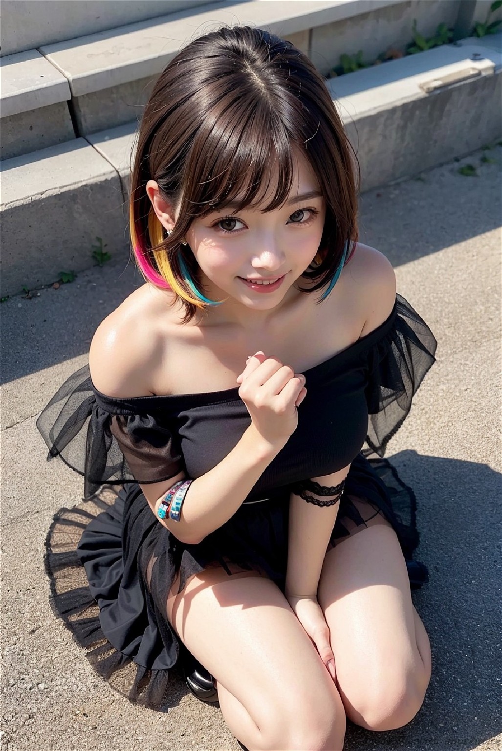 see-through skirt girl