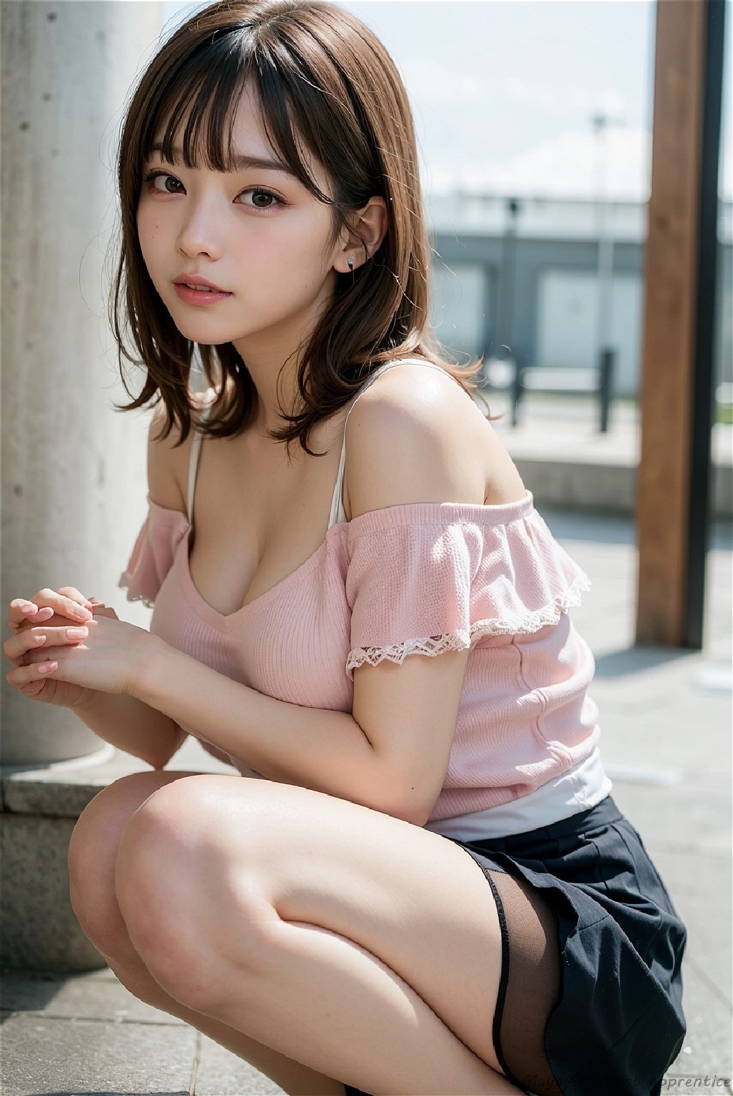 see-through skirt girl