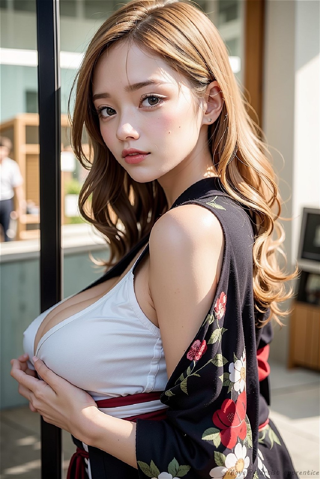 Sexy kimono girl