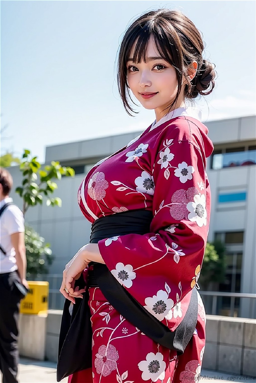 Sexy kimono girl