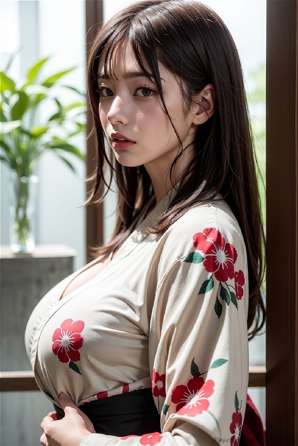 Sexy kimono girl