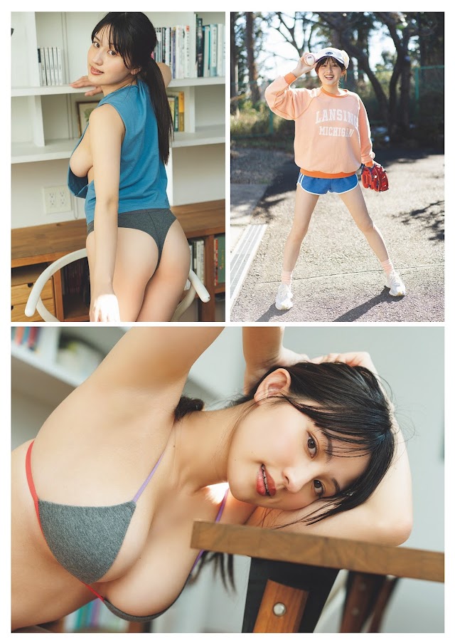 「H 奶美少女」是超級棒球迷！勇闖寫真界以讓人窒息的「超巨上圍」衝出高人氣