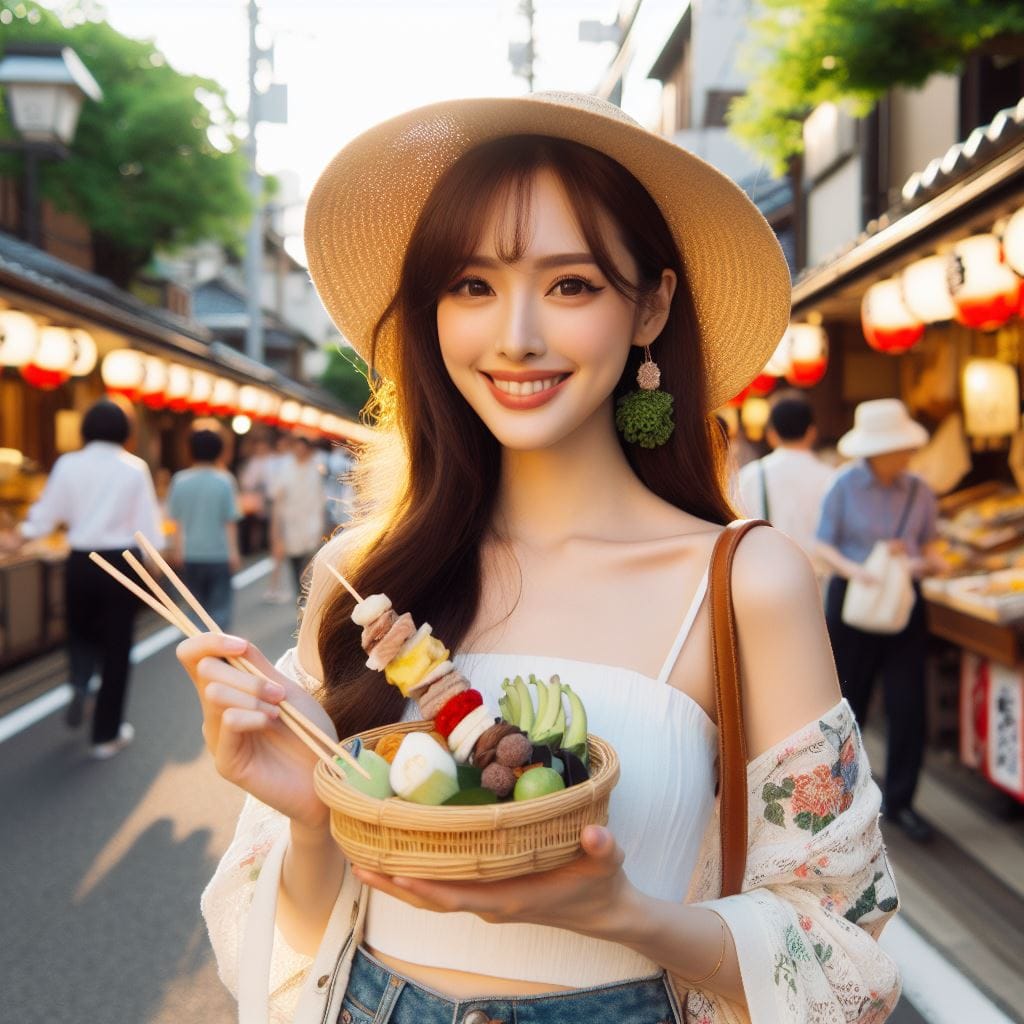 Sister walks around the old streets of Japan full of Showa era flair