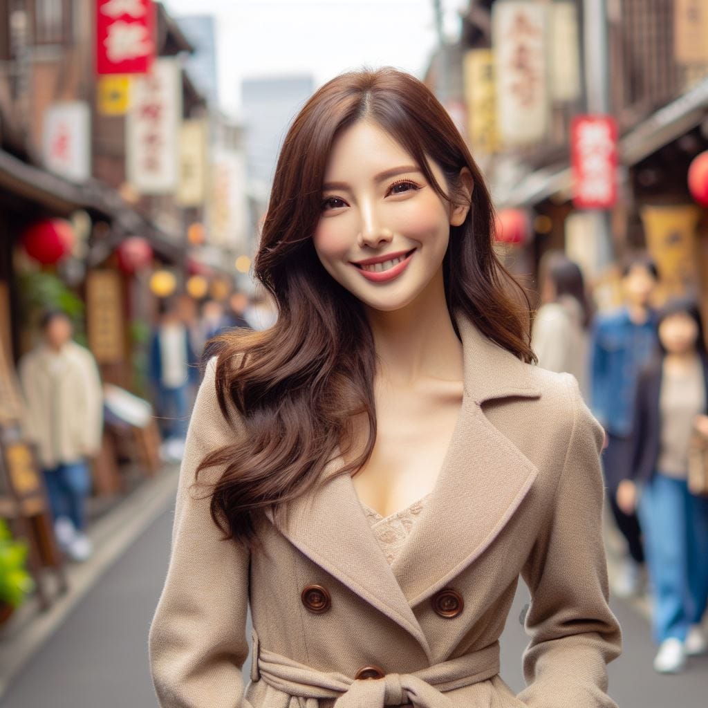 Sister walks around the old streets of Japan full of Showa era flair