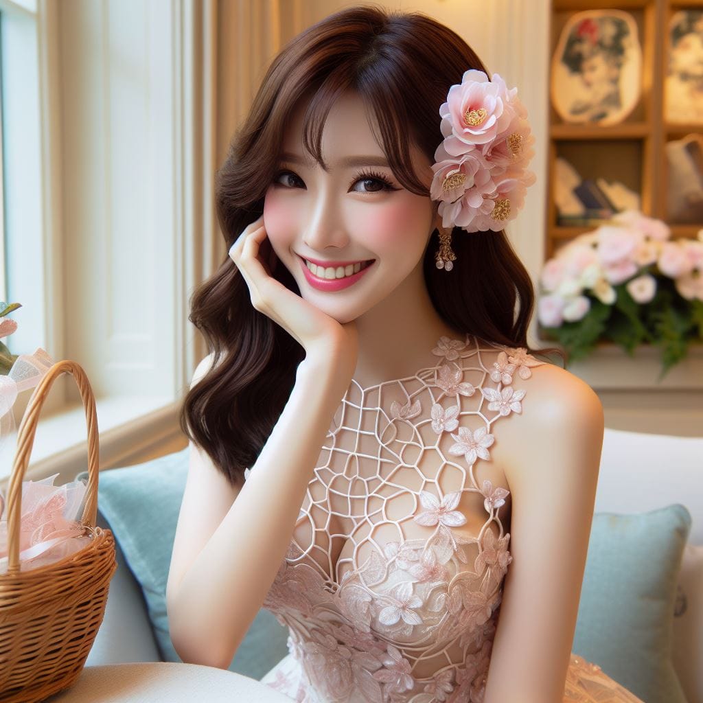 妹子出門和在家．都要穿美美的