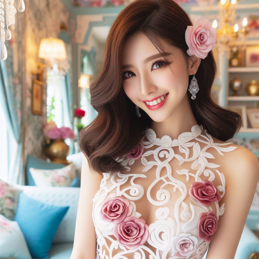 妹子出門和在家．都要穿美美的