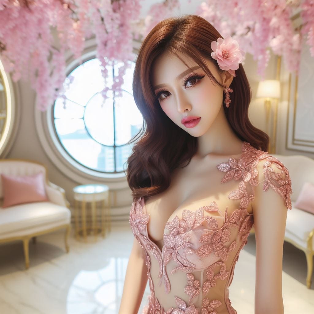 妹子出門和在家．都要穿美美的