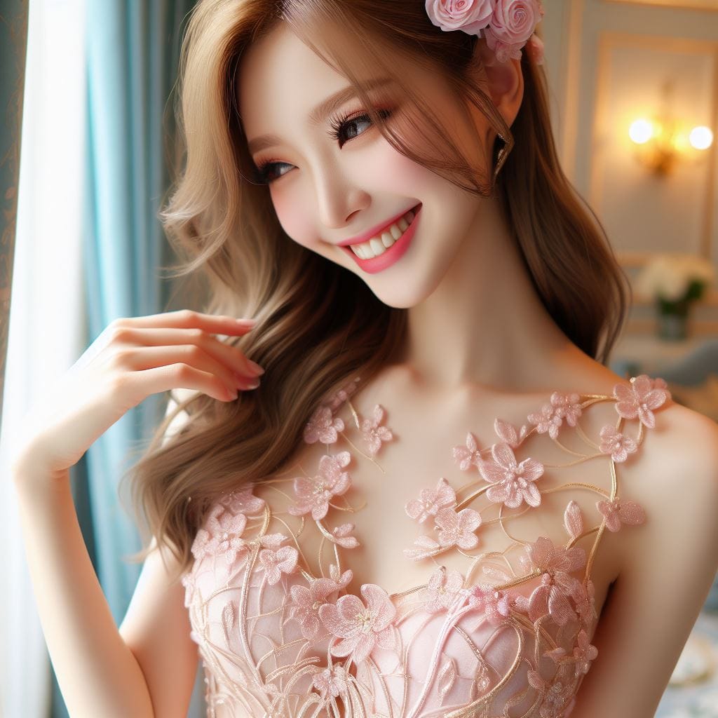 妹子出門和在家．都要穿美美的