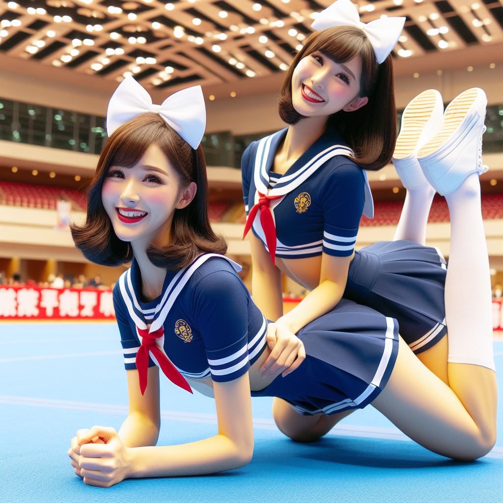 妹子玩疊疊樂