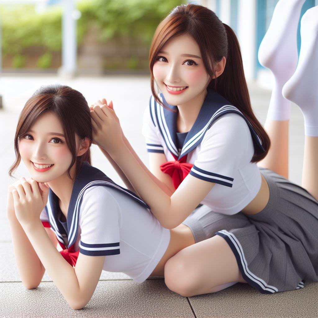 妹子玩疊疊樂