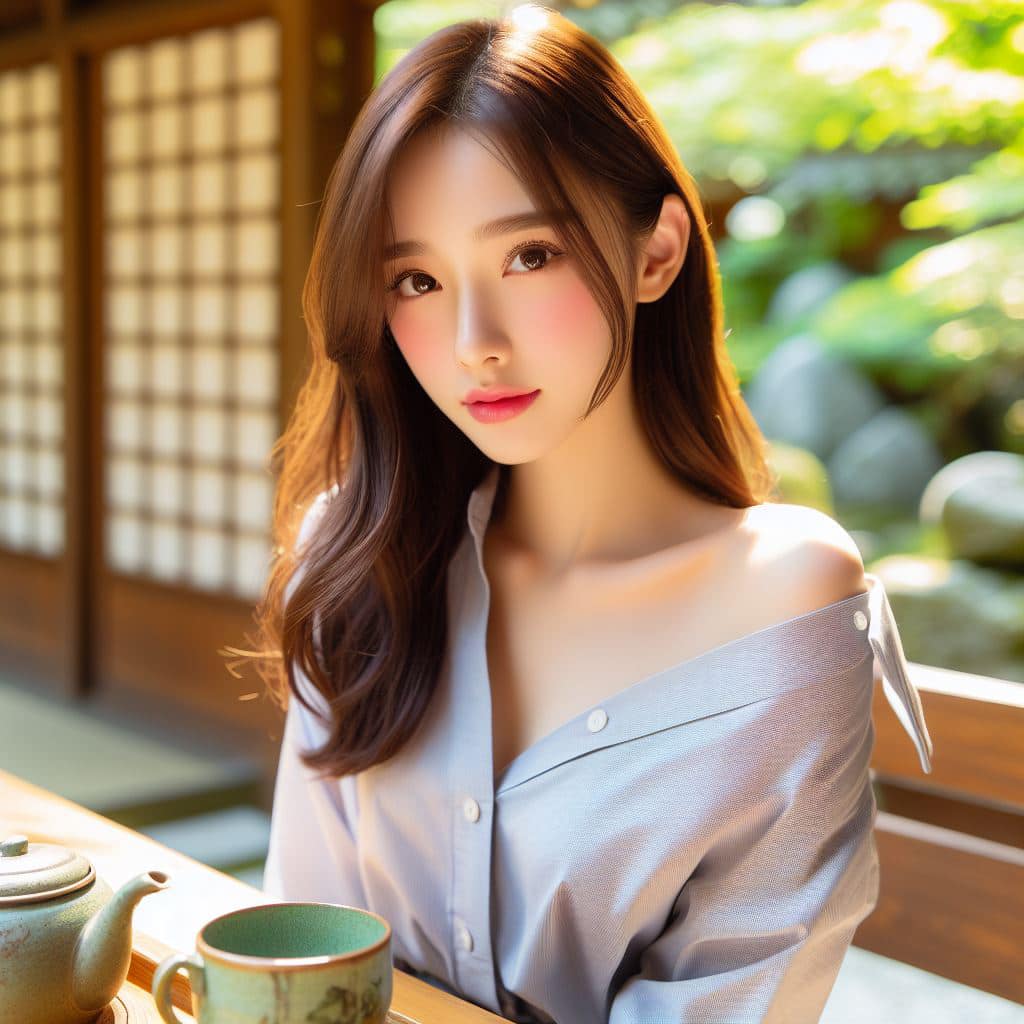 妹子的香肩