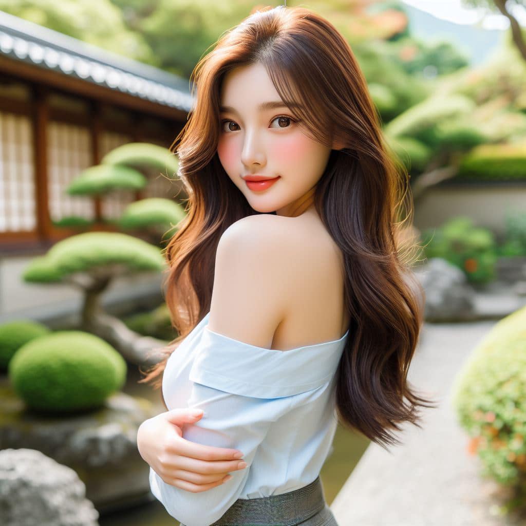 妹子的香肩