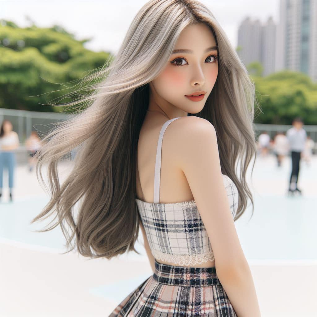 青春的妹子果然好（銀色頭髮很漂亮風格）