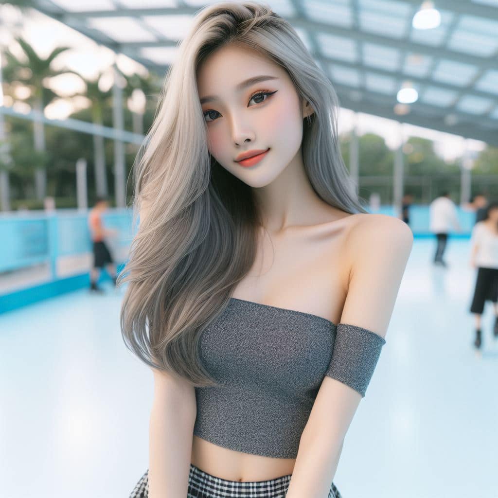 青春的妹子果然好（銀色頭髮很漂亮風格）