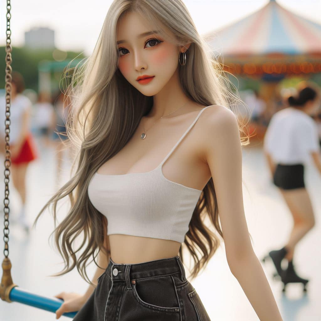 青春的妹子果然好（銀色頭髮很漂亮風格）