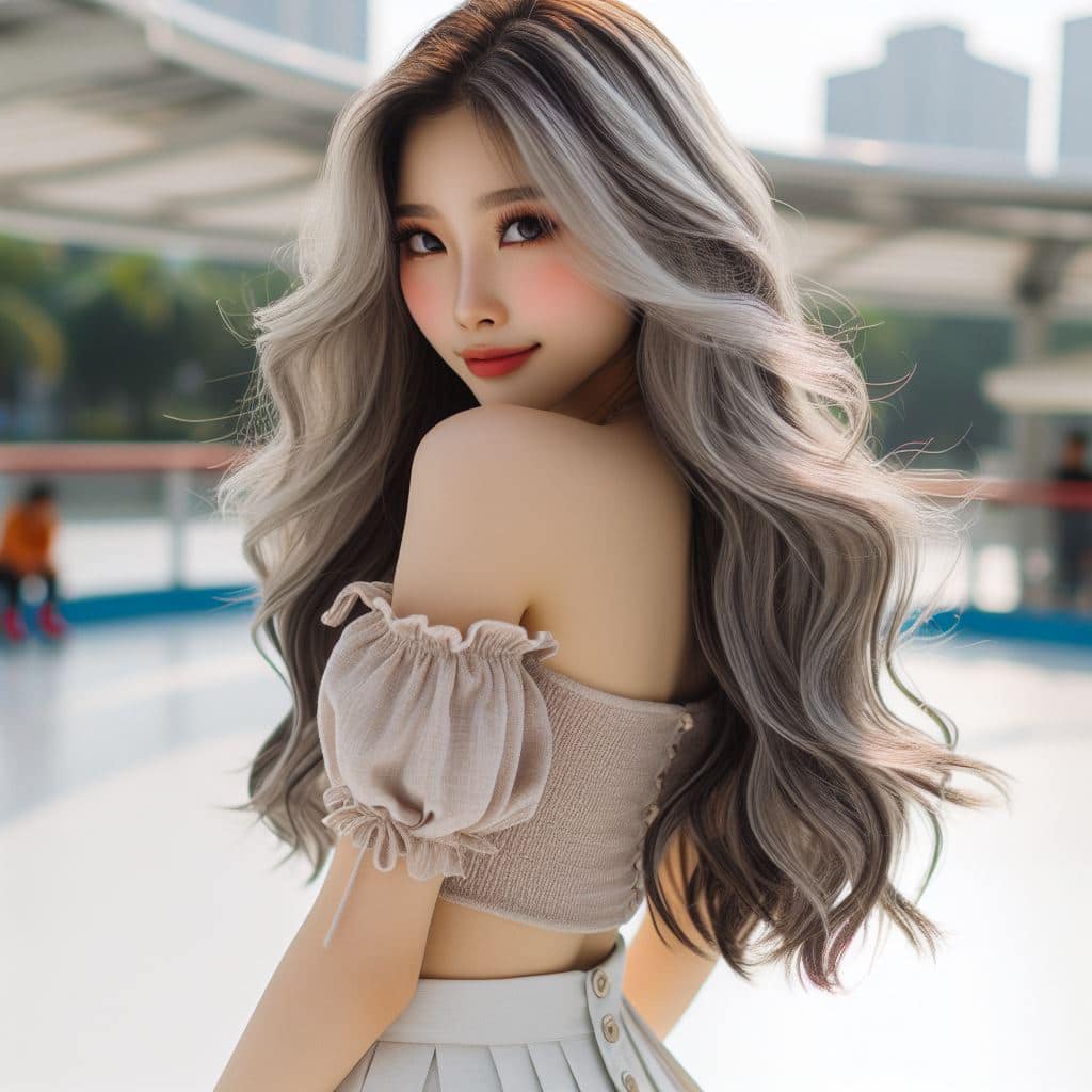 青春的妹子果然好（銀色頭髮很漂亮風格）