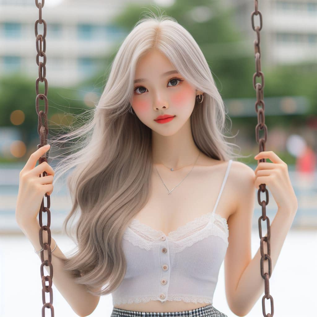 青春的妹子果然好（銀色頭髮很漂亮風格）