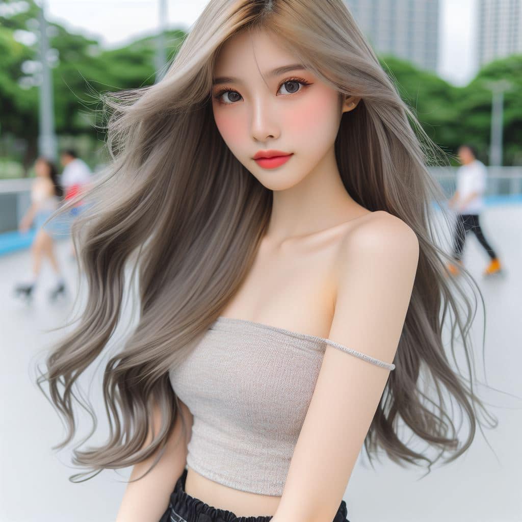 青春的妹子果然好（銀色頭髮很漂亮風格）