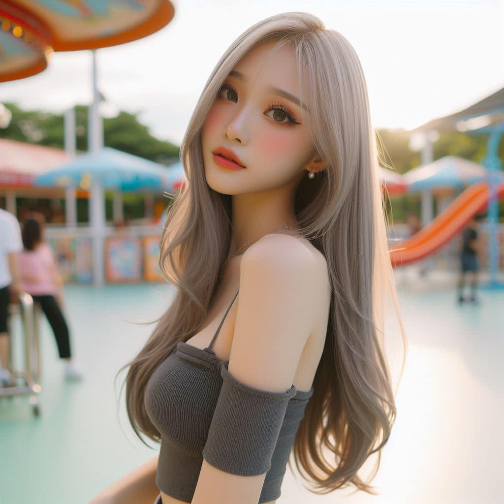 青春的妹子果然好（銀色頭髮很漂亮風格）