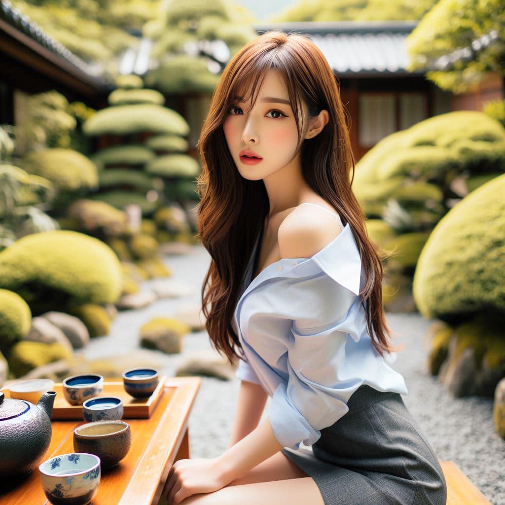 青春的妹子果然好（日式庭院風格）