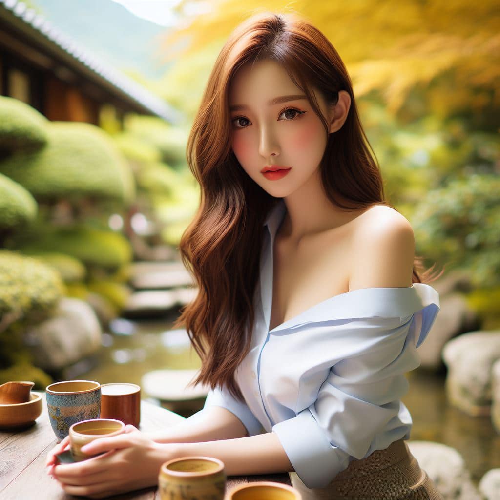 青春的妹子果然好（日式庭院風格）