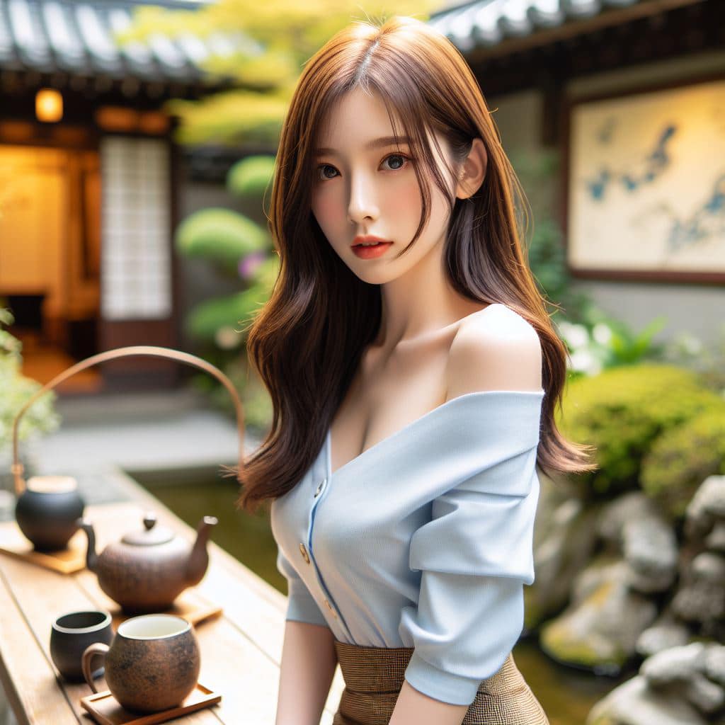 青春的妹子果然好（日式庭院風格）
