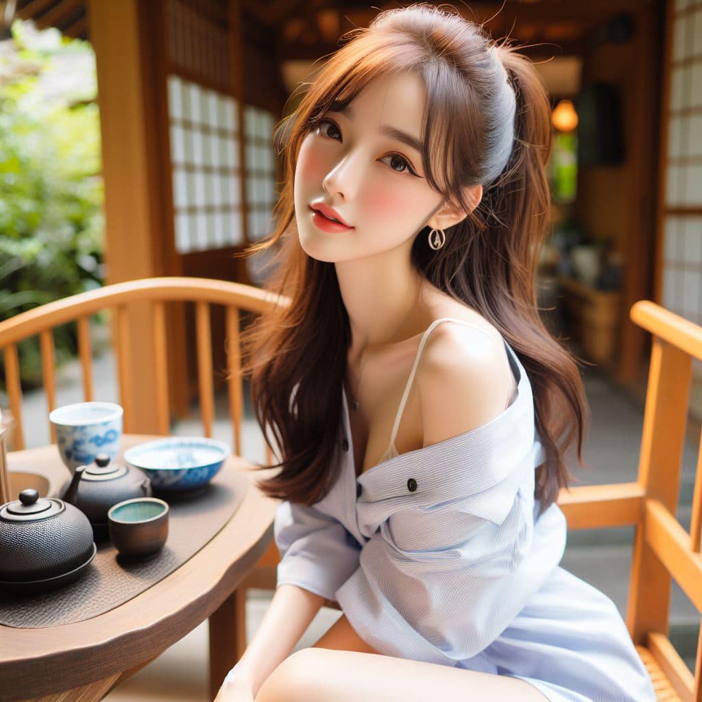 青春的妹子果然好（日式庭院風格）
