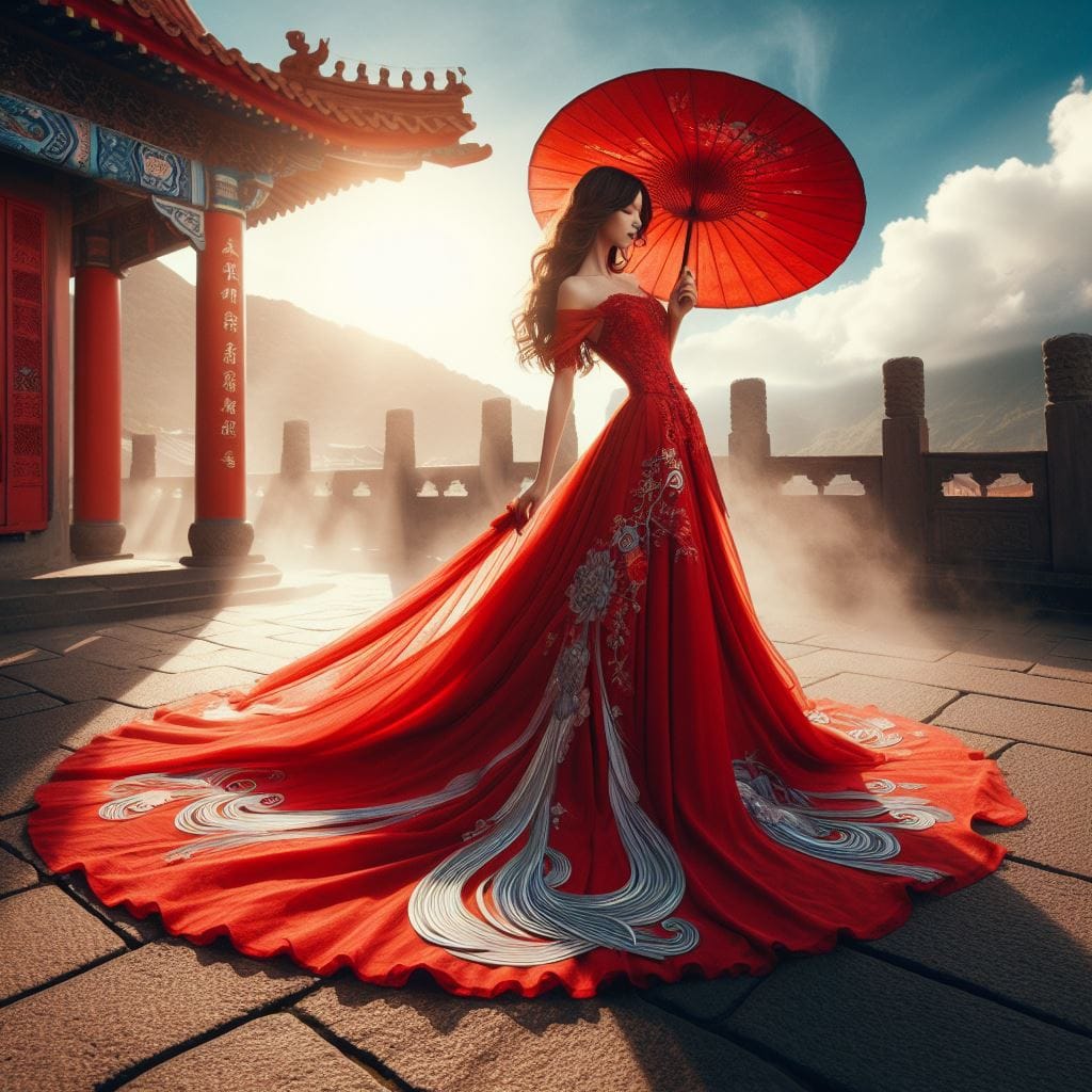 穿秀禾服的妹子最正了