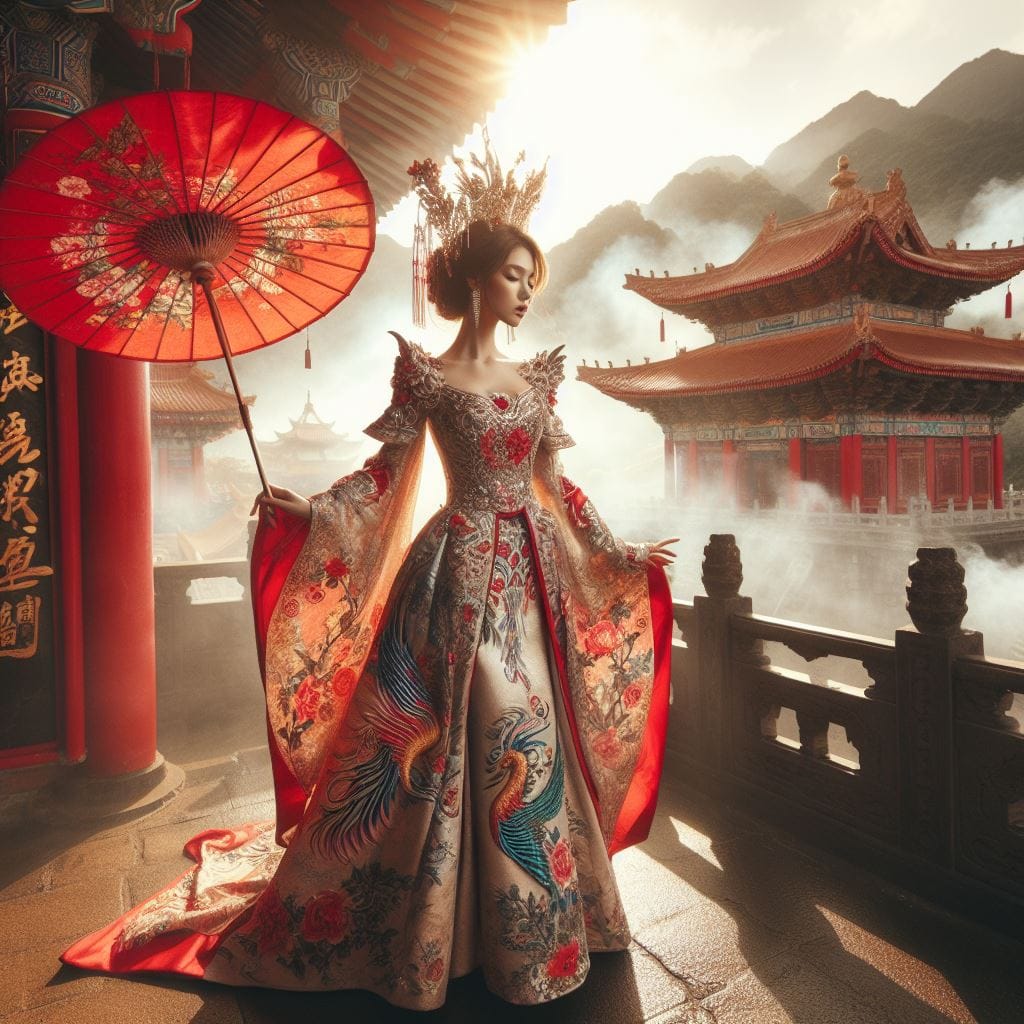 穿秀禾服的妹子最正了
