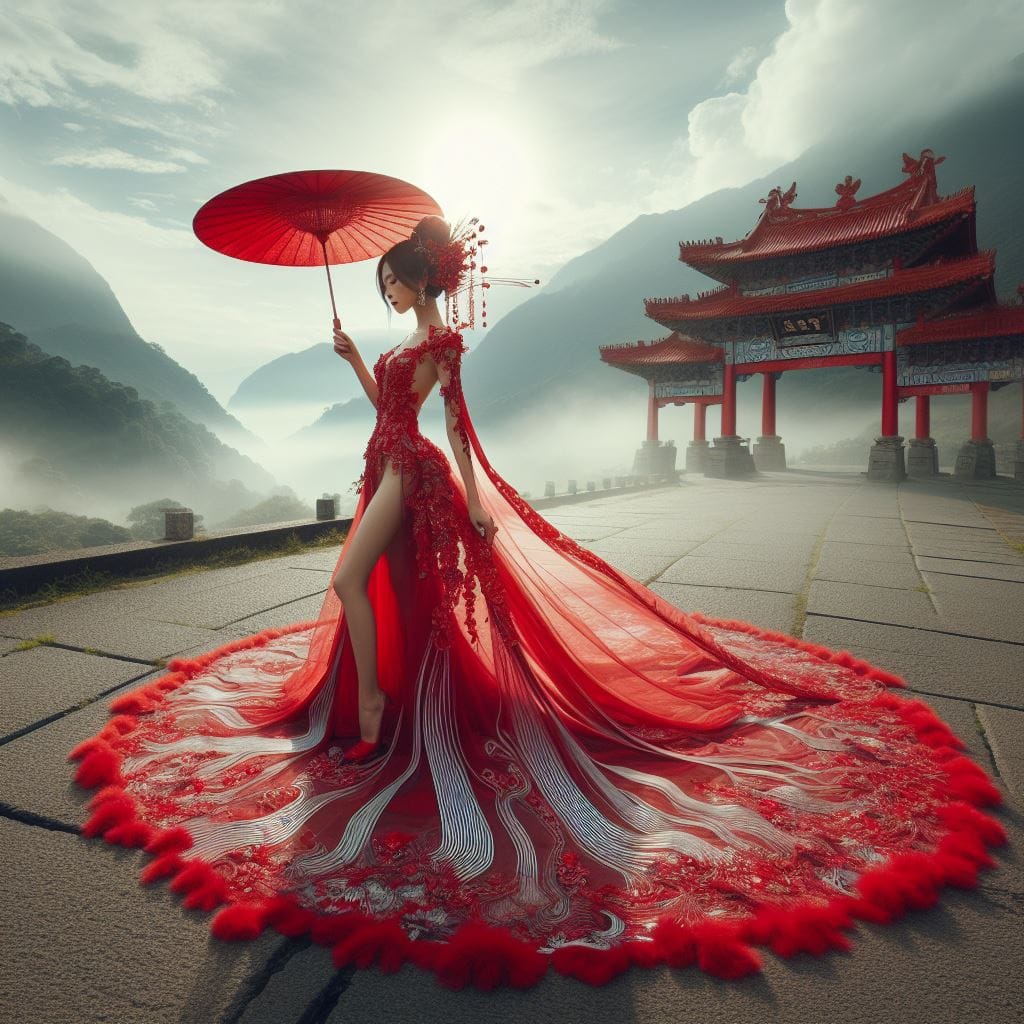 穿秀禾服的妹子最正了