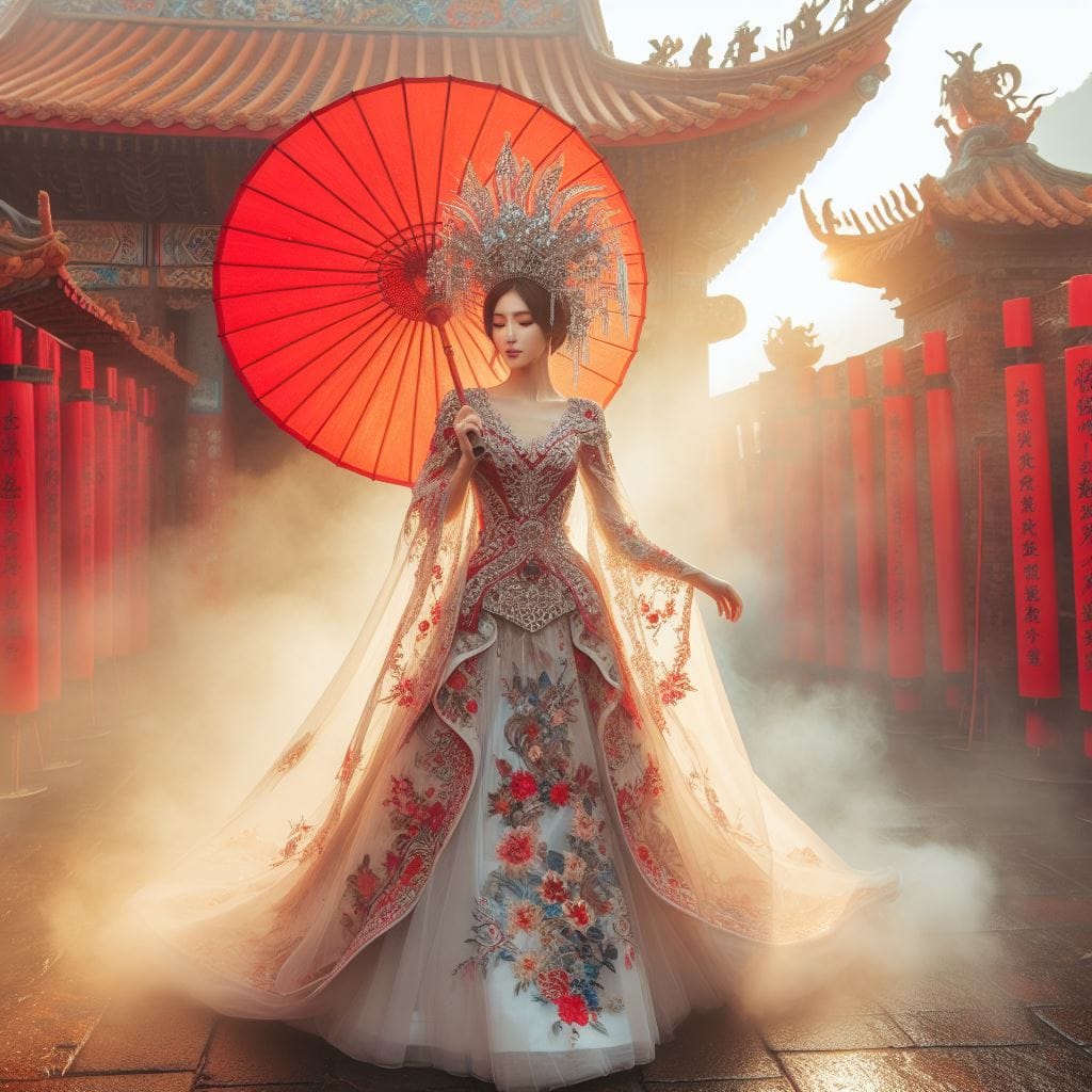 穿秀禾服的妹子最正了