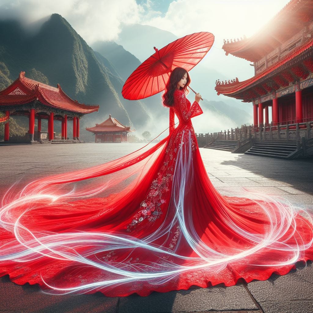 穿秀禾服的妹子最正了