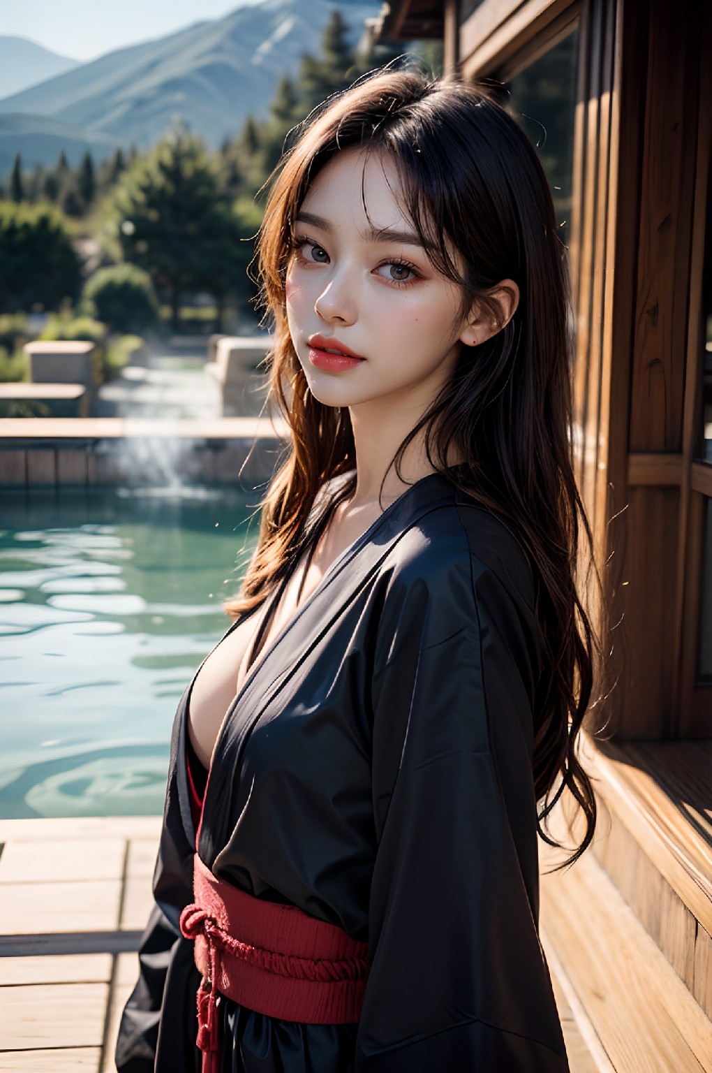 Girl on onsen