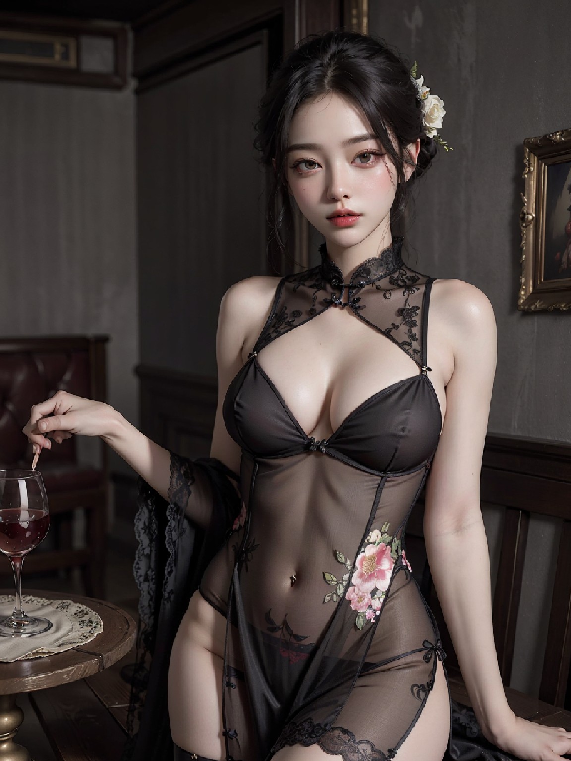 Chinese style sexy lingerie