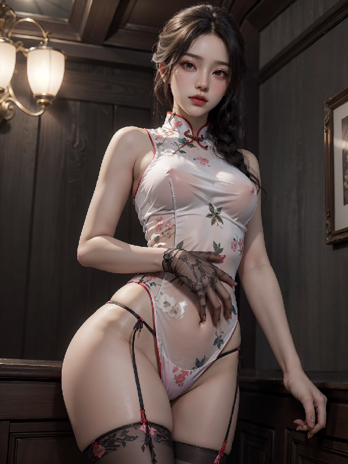 Chinese style sexy lingerie
