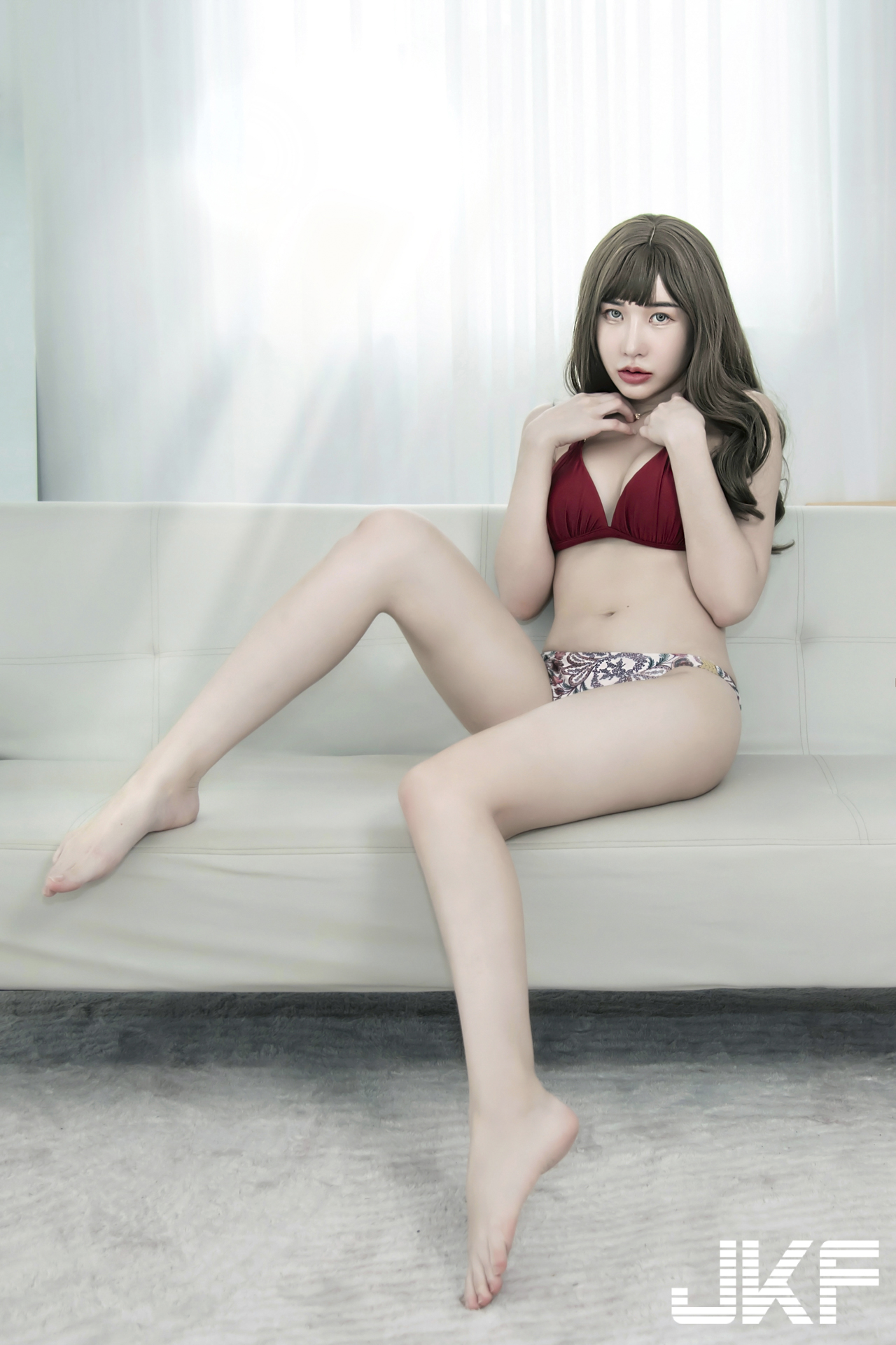 美豔女友「孟孟」大膽換裝誘惑！火辣比基尼秀美乳長腿好迷人