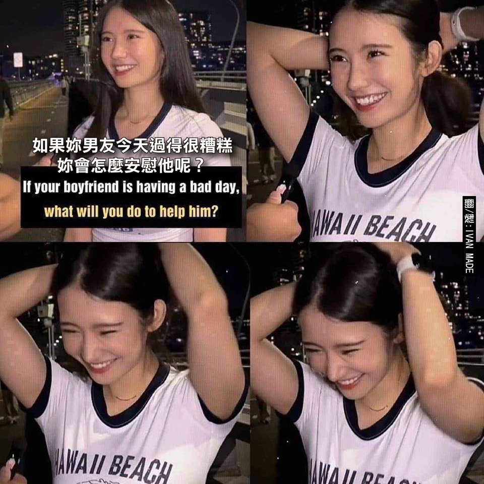 最懂事的女友！氣質正妹抓馬尾低下頭　動作熟練老司機秒懂