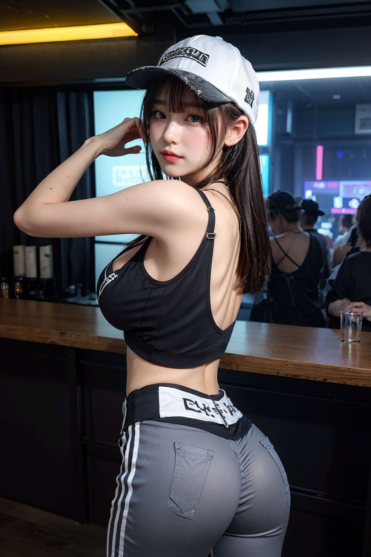 Big Tits Girl with a Baseball Cap 1