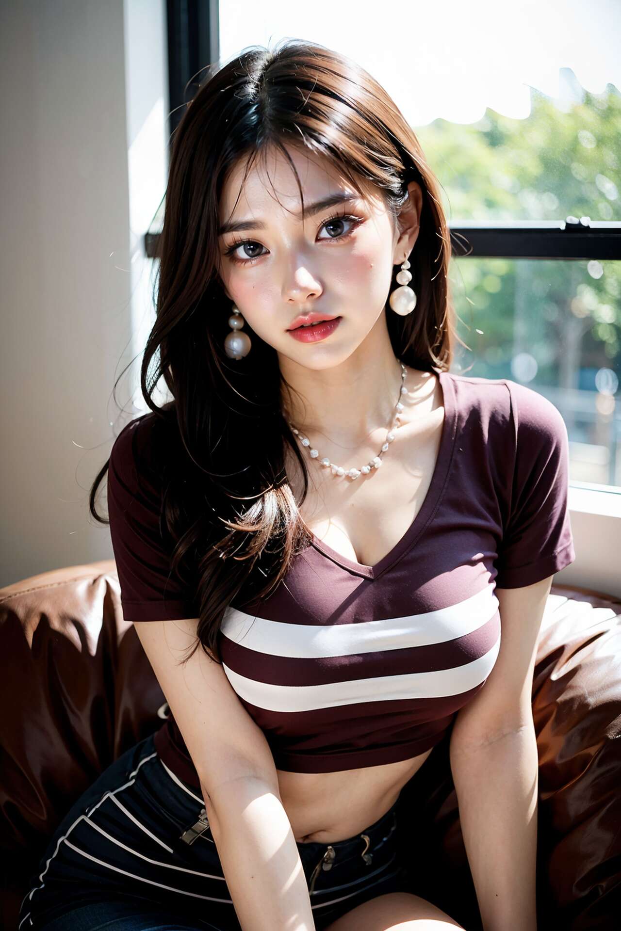 Long hair pure woman 1