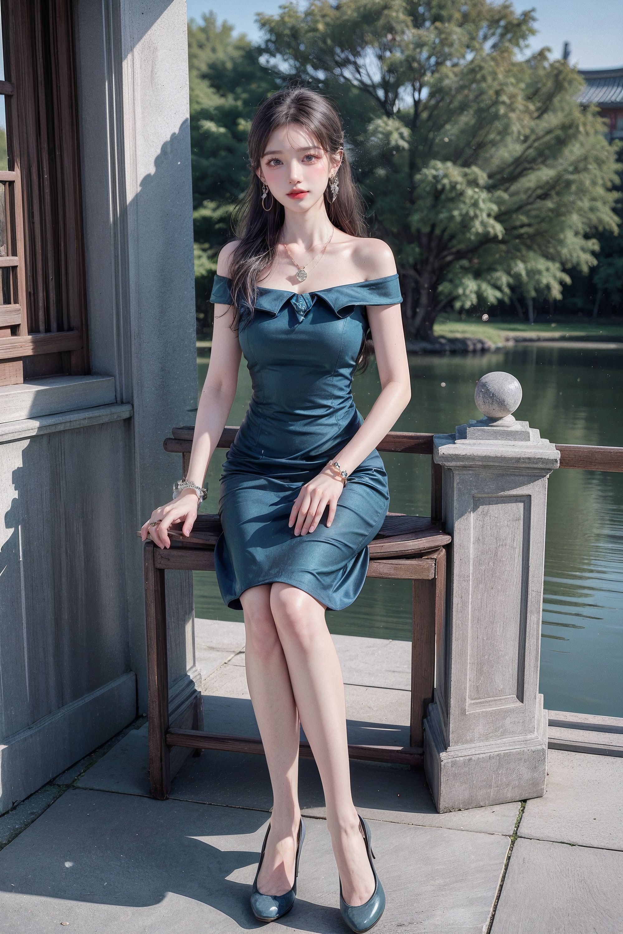 green sexy dress